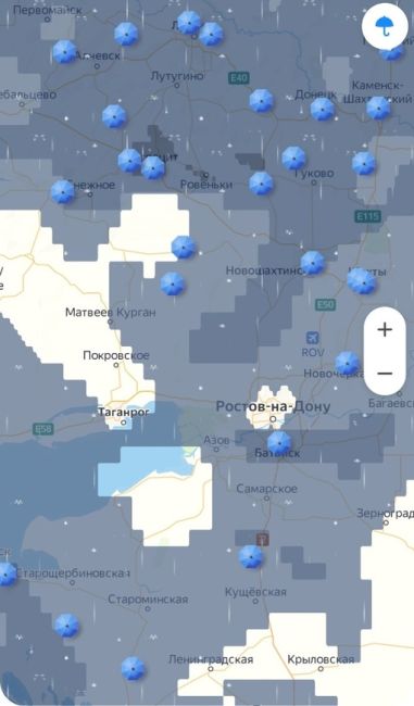 Судя по ЯндексПогоде, погода оберегает Ростов и Батайск от новых происшествий..