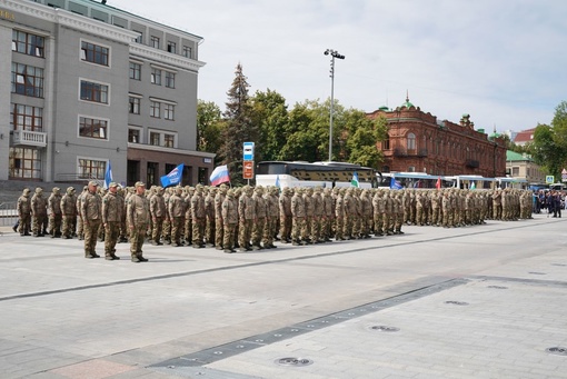 С Советской площади Уфы мы проводили на боевое слаживание добровольцев штурмовой, снайперской и..