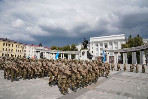 С Советской площади Уфы мы проводили на боевое слаживание добровольцев штурмовой, снайперской и..