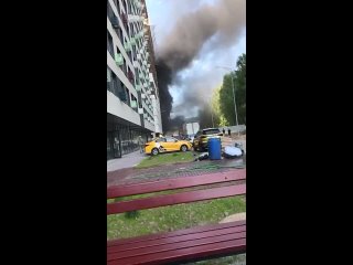 🔥 Пожар в Долгопрудном прямо сейчас - горит строящийся..