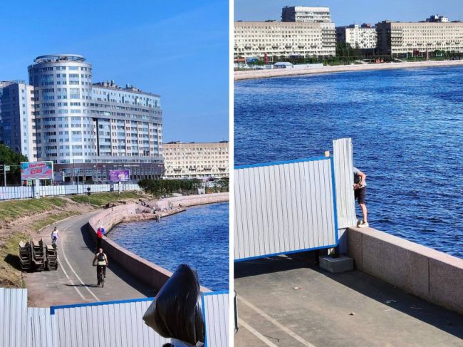 Свердловскую набережную закрыли на ремонт, но когда петербуржцев это..