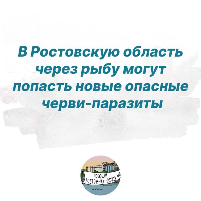 В Ростовскую область через рыбу могут попасть новые опасные черви-паразиты  Гельминты могут попасть к нам..