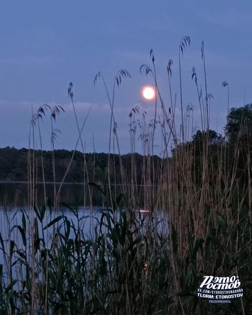 🌖Восход Луны в Ростовской..