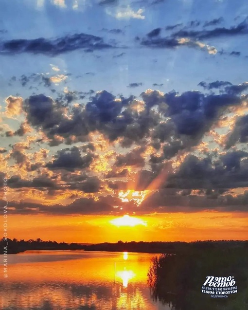 🌞 Закат на реке Мертвый..