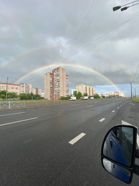 🌈Двойная радуга после дождя в..