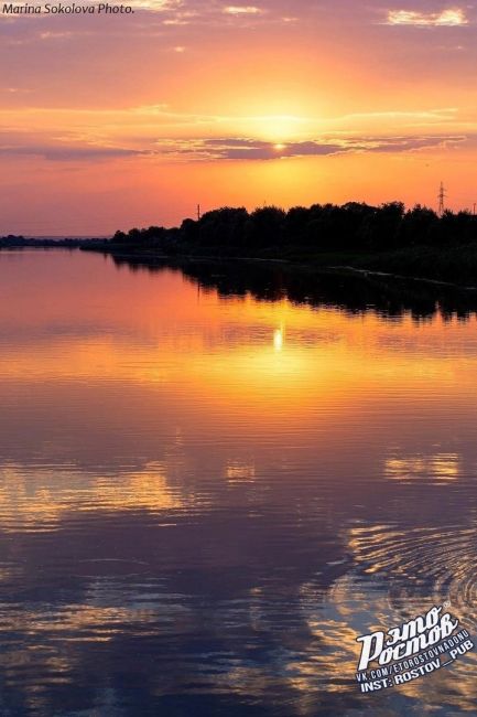 Вечер на берегу Мёртвого Донца в Каратаево..