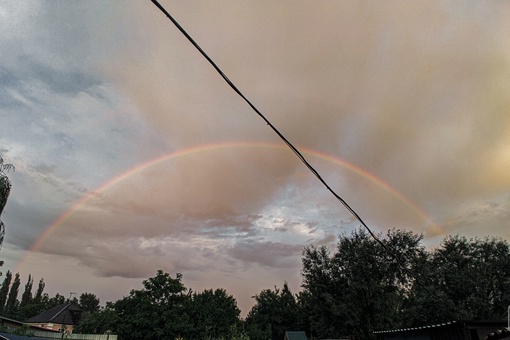 🌈 Розовая радуга над Ростовом..