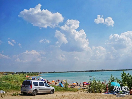 🏖 Аксайское Голубое озеро 🌊 5 минут от Аксайского моста и вы вблизи солёной воды, чистого песка и яркого..