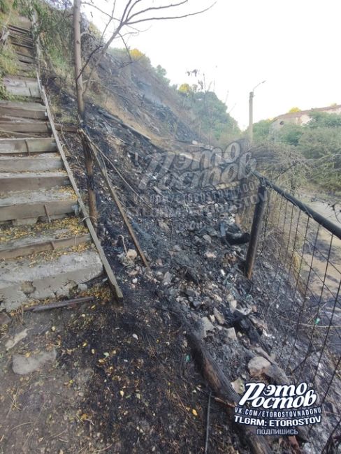 🔥 Последствия сегодняшнего пожара в Богудонии, Таганрог. Горела трава вблизи домов  ⚠ВНИМАНИЕ!..