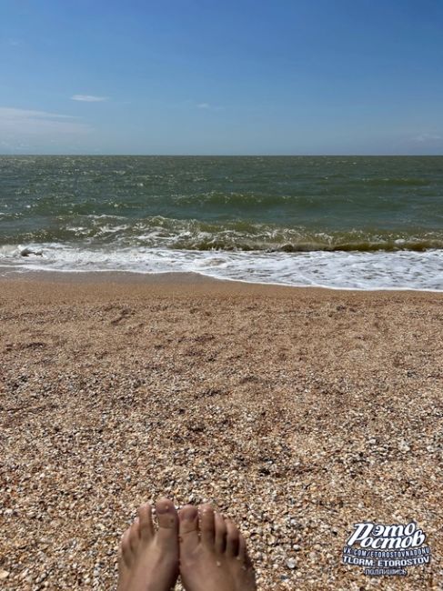 🏖🔵 Должанская коса в середине лета. Здесь сейчас классно. Море очень теплое, никаких дождей, медуз и..