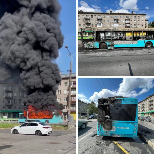 Петербуржцам пообещали, что лазурные автобусы больше не будут гореть. Но это не точно  По словам..