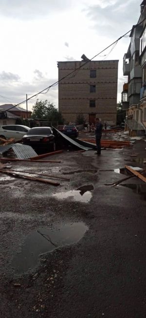 Так выглядят последствия непогоды в Сысерти..