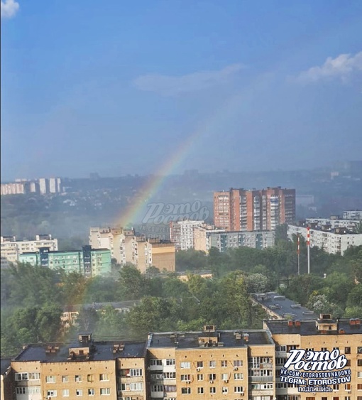 🌈🌤 Четыре в одном: Ливень, град, радуга и Солнце в Ростове, пл. 2-й..