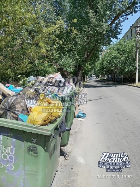 ♻🚯 Вот такая ситуация с мусором на Стадионной/Фрунзе. Компания "Чистый город" не хочет работать», - делится..