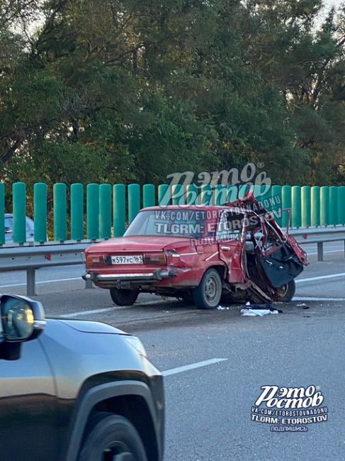 🚨😳⚡ Подписчица паблика "Это Ростов!" попала в жёсткое ДТП на трассе М4-Дон в районе Кущевской. В зад Форду..