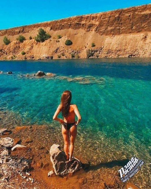 🏕 Длинный Каньон под Каменском - шикарное место 🏞  Вода просто голубая и прозрачная, как слеза. Очень круто..