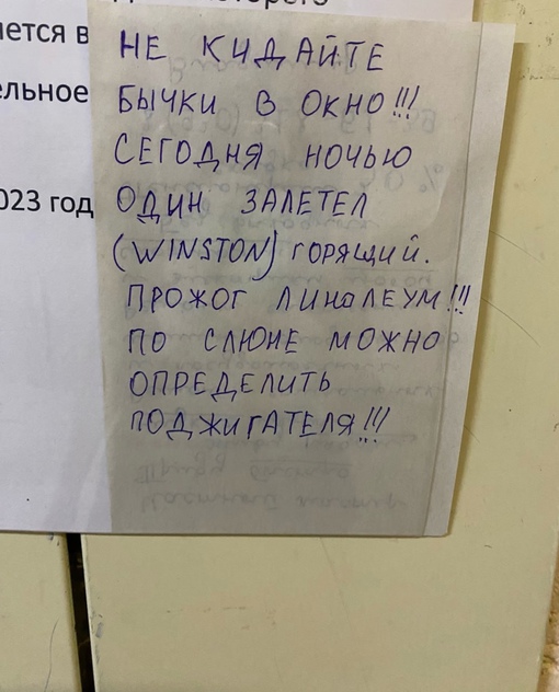 Жители Кудрово страдают от нерадивых соседей, которым сложно найти себе пепельницу или как минимум банку..