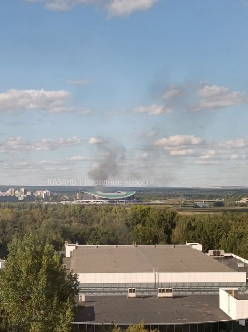 Всём хорошего дня. 
В 15:40 Где-то начался дым в казань арене. Может кто знает что..