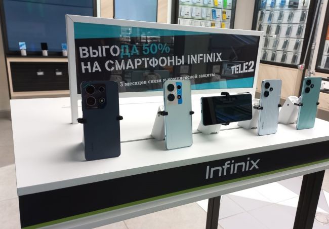 Tele2 запустила акцию со скидкой на смартфоны Infinix до 50% 🤩  Такая значительная скидка дается при оплате..