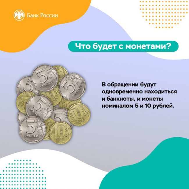 👌Банкноты номиналом 5 и 10 рублей вернулись в обращение! 
❓Что изображено на купюрах? Какие изменения с ними..