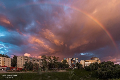 Радуга на закате 🌈🌇
..