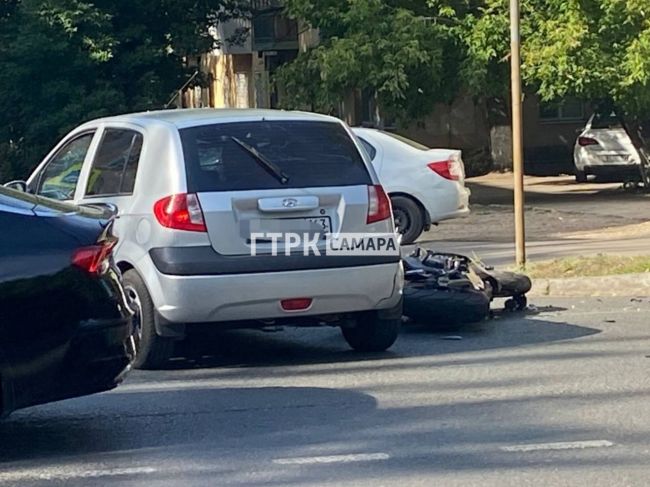 В Самаре «Хендай» сбил байкера на ул. Советской Армии  Фото и видео с места ДТП  В Самаре в субботу, 19 августа,..