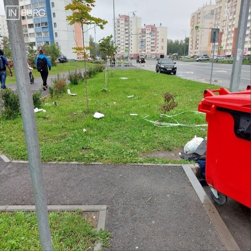 Жители дома на улице Александра Шмакова, 12 жалуются на мусор и беспорядок в микрорайоне Парковый  Со слов..