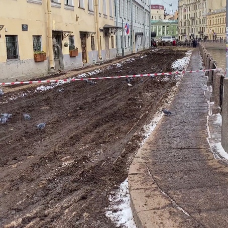 Набережная Мойки сегодня выглядит так  Вам покажется, что это несколько центнеров грязи, но нет. Это —..