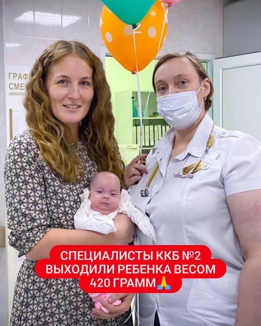 Специалисты ККБ №2 выходили ребенка весом 420 грамм  🔴Медики боролись за жизнь малышки 129 дней, 82 дня из..