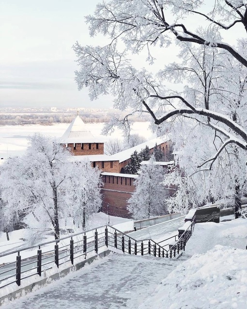 ❄️ Зима придет в Нижний Новгород в конце недели.  В четверг температура воздуха опустится до 0ºС, будет идти..