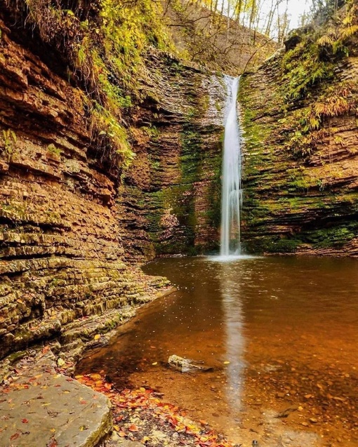 Осенний лес и водопады Руфабго 🍃  📷..