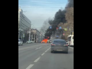 Страшные кадры из Белгорода, центр которого попал под обстрел ВСУ.  В результате обстрела в Белгороде..