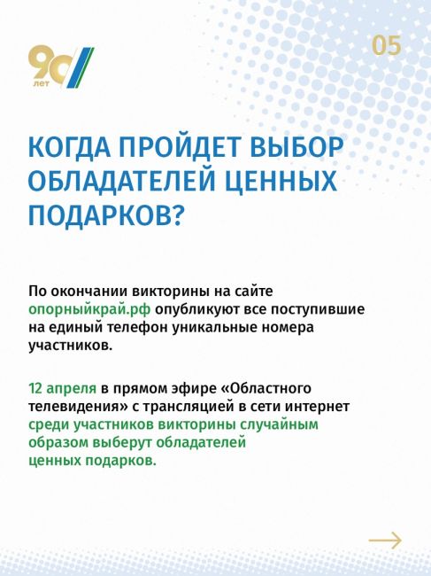 Рассказываем о викторине «Опорный край».  Это большой проект, в котором может принять участие каждый житель..