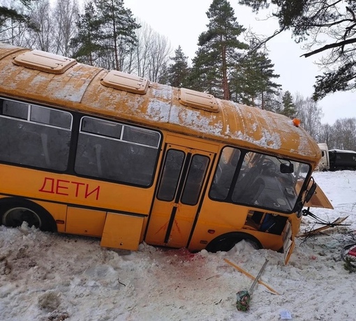 Автобус со школьниками угодил в ДТП в Псковской области  «ПАЗик» с детьми вылетел в кювет сегодня утром на..