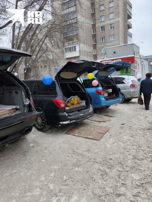 Какой-то тюльпановый бум в Новосибирске. 8 марта на носу, поэтому торговцы цветами переходят в наступление...