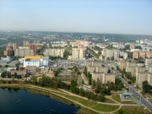 Северный микрорайон Ростова с высоты птичьего полёта в 2006 году.  Помните его..