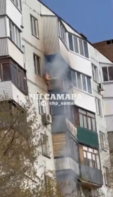 В Самаре произошёл пожар рядом с Промышленным военкоматом  Есть пострадавшие  В Самаре при пожаре..