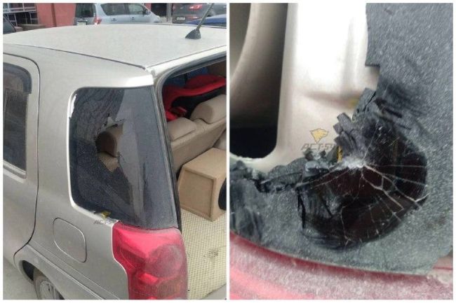 В Новосибирске на Ватутина водителю прострелили окно авто  28 апреля в Новосибирске водителю разбили стекло..
