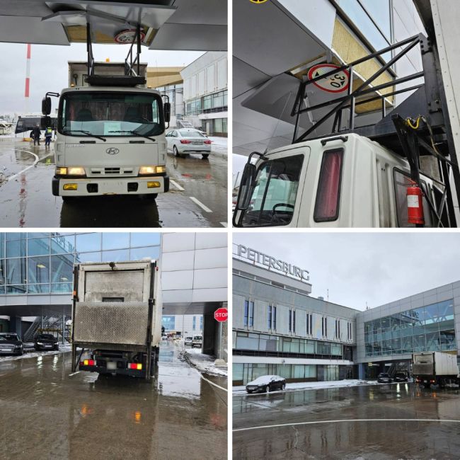 Грузовик протаранил Пулково  Сегодня коло 10 утра водитель грузовика в петербургском аэропорте пытался..