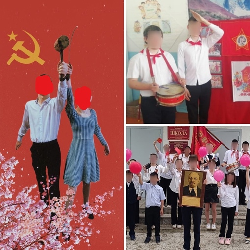 Российских школьников заставили косплеить советские плакаты  Накануне 1 мая школьные паблики в VK..