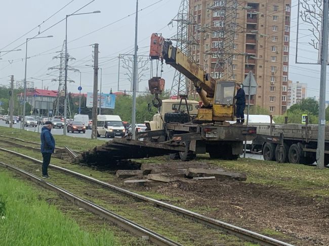 На Ново-Садовой в Самаре полностью демонтировали трамвайные пути  Что сейчас происходит на месте..