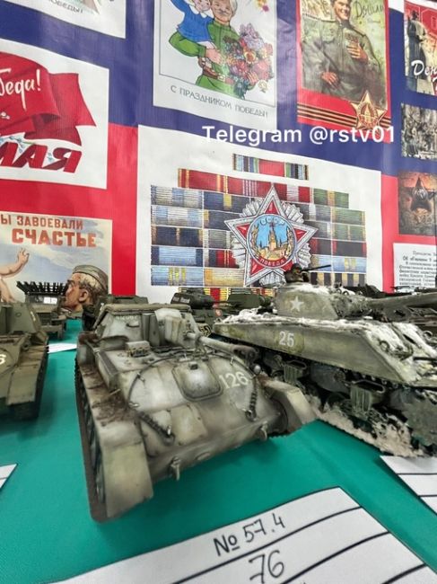 В ЦУМе проходит выставка военно-исторических миниатюр, которую посвятили дню Победы. Знатоки, пишите в..