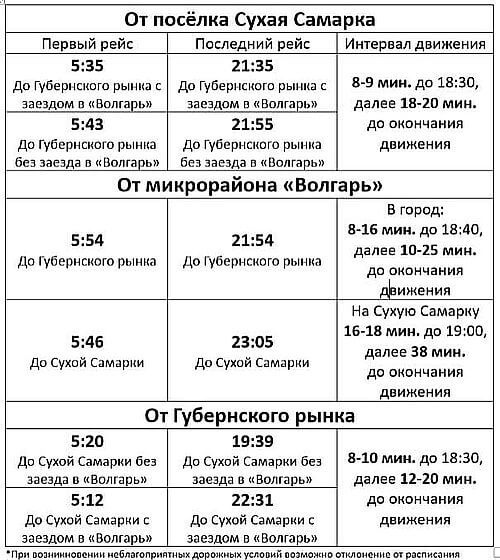 В Самаре с 23 июля автобусы № 5д будут ходить по новому расписанию  Часть рейсов будет заезжать в микрорайон..