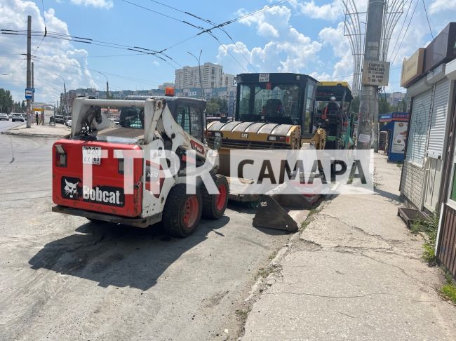 В Самаре укладывают новый асфальт на проспекте Кирова  Названы сроки окончания работ  В Самаре в рамках..