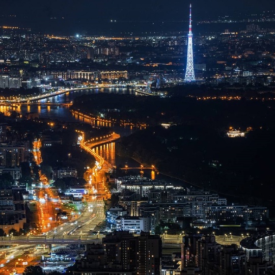 🌃Невероятные виды на вечерний Петербург с башни Лахта..