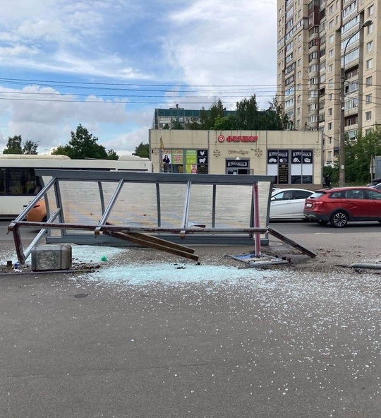 В Колпино водитель влетел в остановку общественного транспорта на Тверской  44-летний нарушитель..