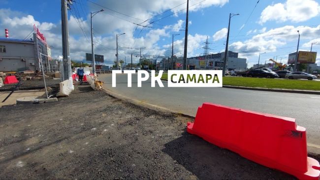 На новом участке улицы XXII Партсъезда в Самаре появился асфальт  Фоторепортаж ГТРК «Самара»  Новый участок..