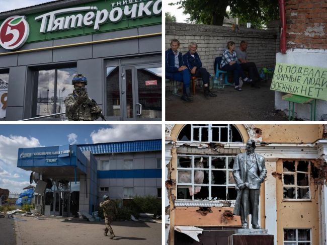 Мировые фотоагентства опубликовали снимки из Суджи, сделанные побывавшими там иностранными..