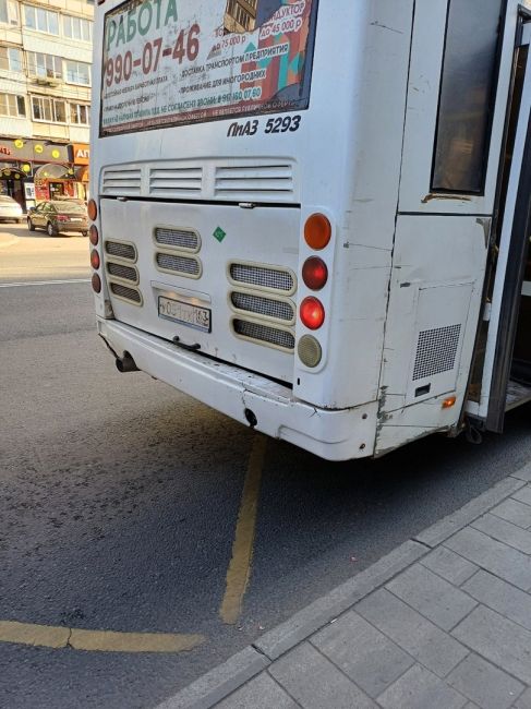 В 70 автобусе вот такие условия безопасной..