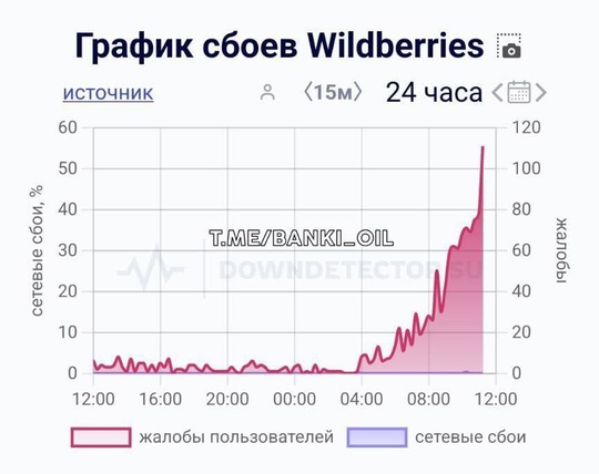 Wildberries  в  режиме  "черного  ящика":  масштабный  сбой  по  всей  стране!  ⚡️  У маркетплейса  произошел ..